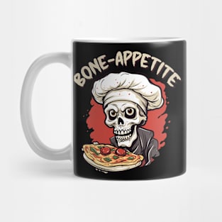 keleton Bone Appetite pun - Chef hat Skull Mug